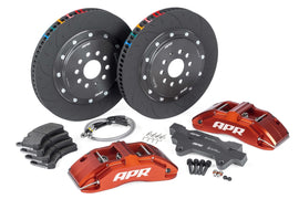 APR - APR BRAKES B8 S4 - 380X34MM 2 PIECE 6 PISTON KIT - FRONT - RED - (MLB 345MM) - BRK00025 - German Performance