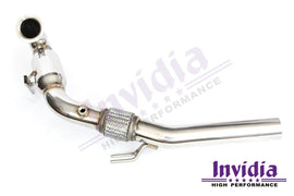 Invidia - Invidia A3 8V 1.8T Down Pipe with High Flow Cat - CP-HS13GF7DPC-AUDI - German Performance